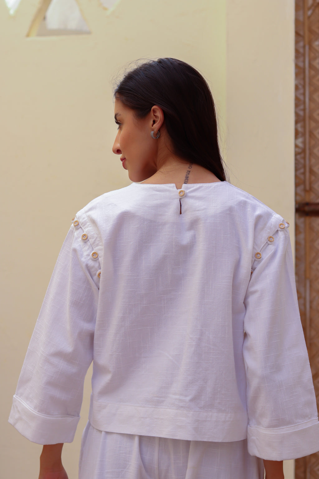 SIMA Convertible Button Top