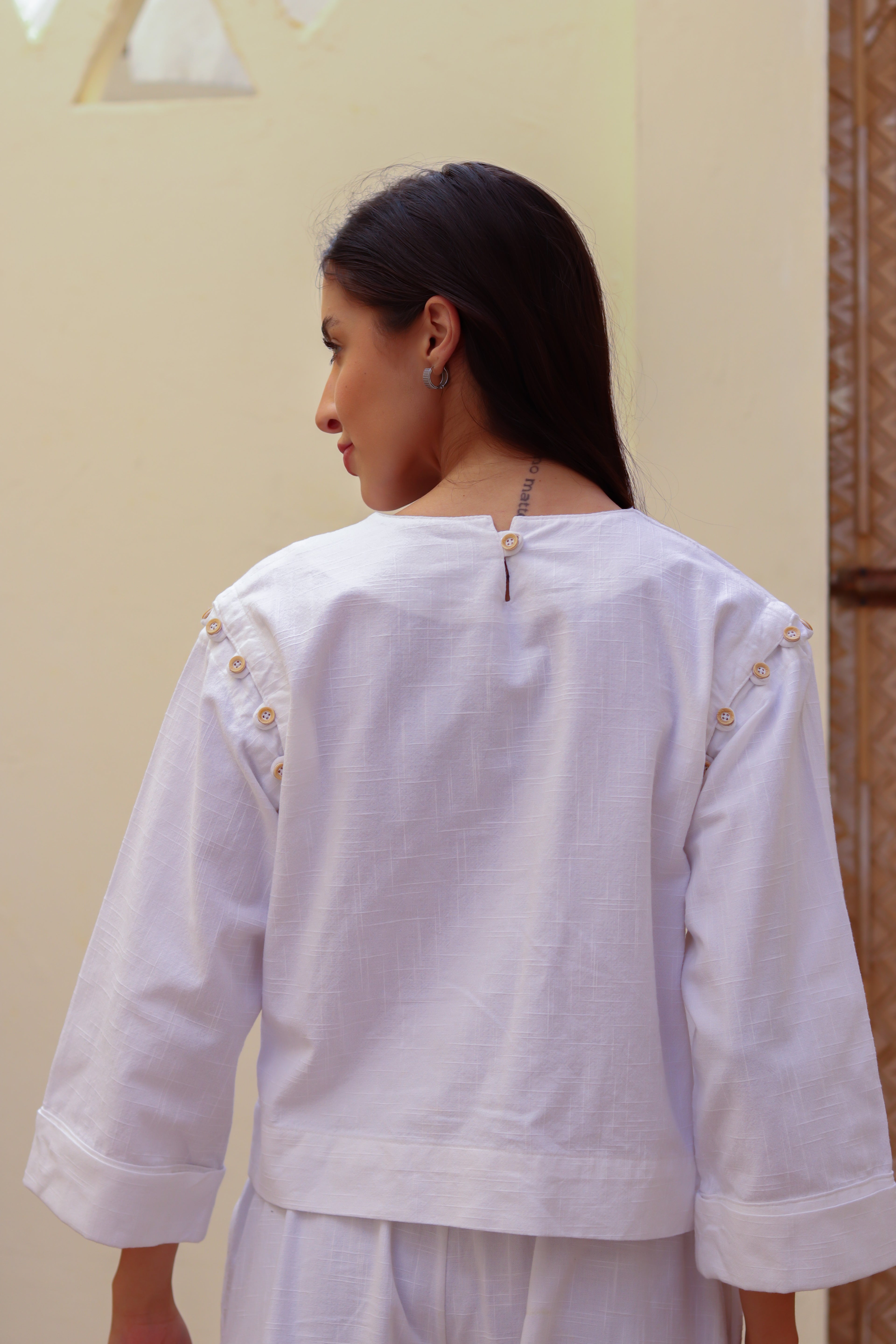 SIMA Convertible Button Top